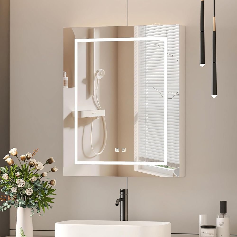 Home Outlet Bathroom Mirrors - 24x30 Medicine Cabinet with Lights,Led Mirror