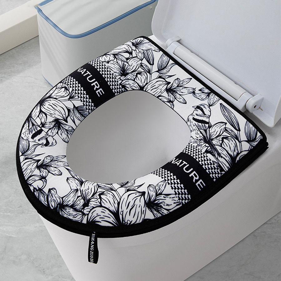 Zara Home Bathroom - 1Pcs Thickened Toilet Seat Cushion, Zippered