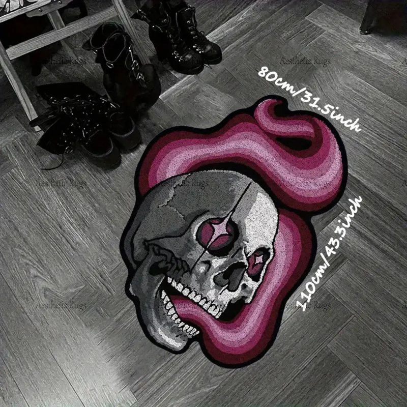 Zara Home Bathroom Rug - VIKAMA garbage rock style skeleton bathroom