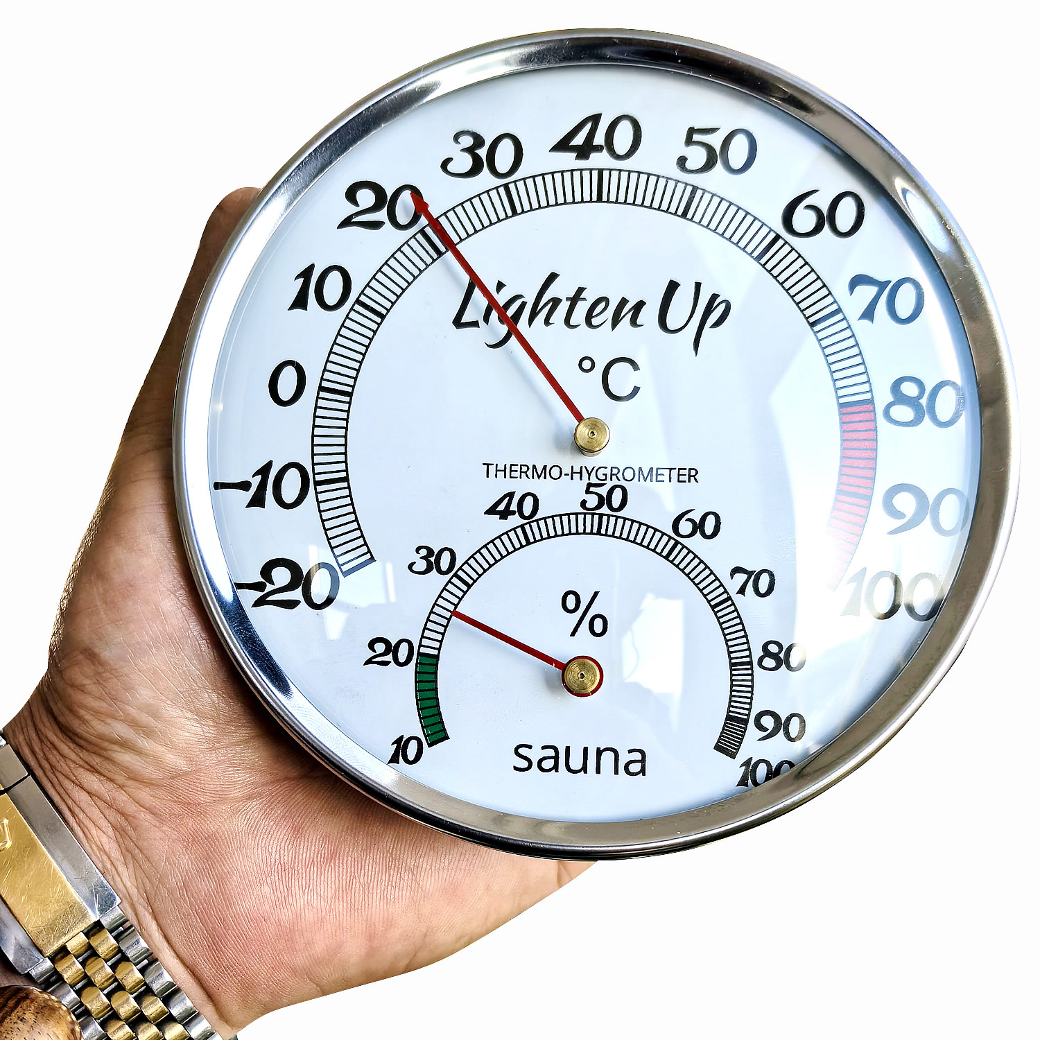 Home Bathroom Sauna - Metal Scale Sauna Temperature And Thermometer