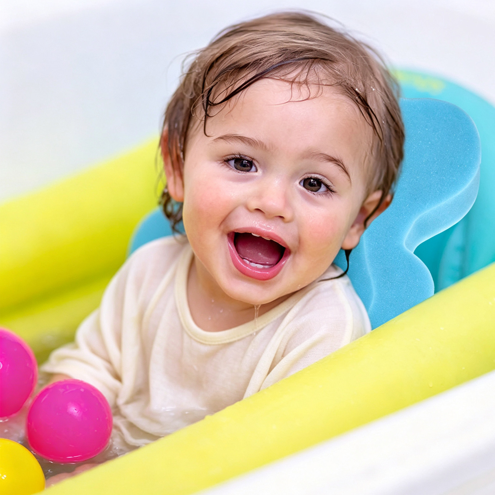 Non Slip Bath Mat - Baby Bath Sponge Infant Bath Cushion