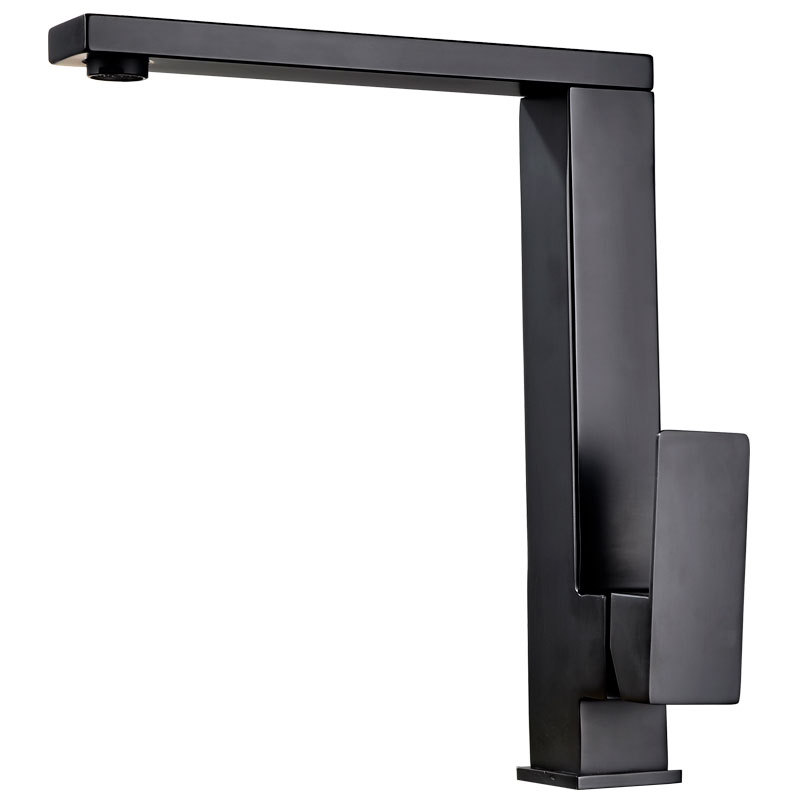 Basin Mixer Tap - Kitchen Sink Faucet Square Rotation Basin