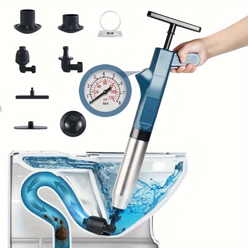 Plunger Toilet - Pipeline Cleaning Tools Set High-pressure Plunger