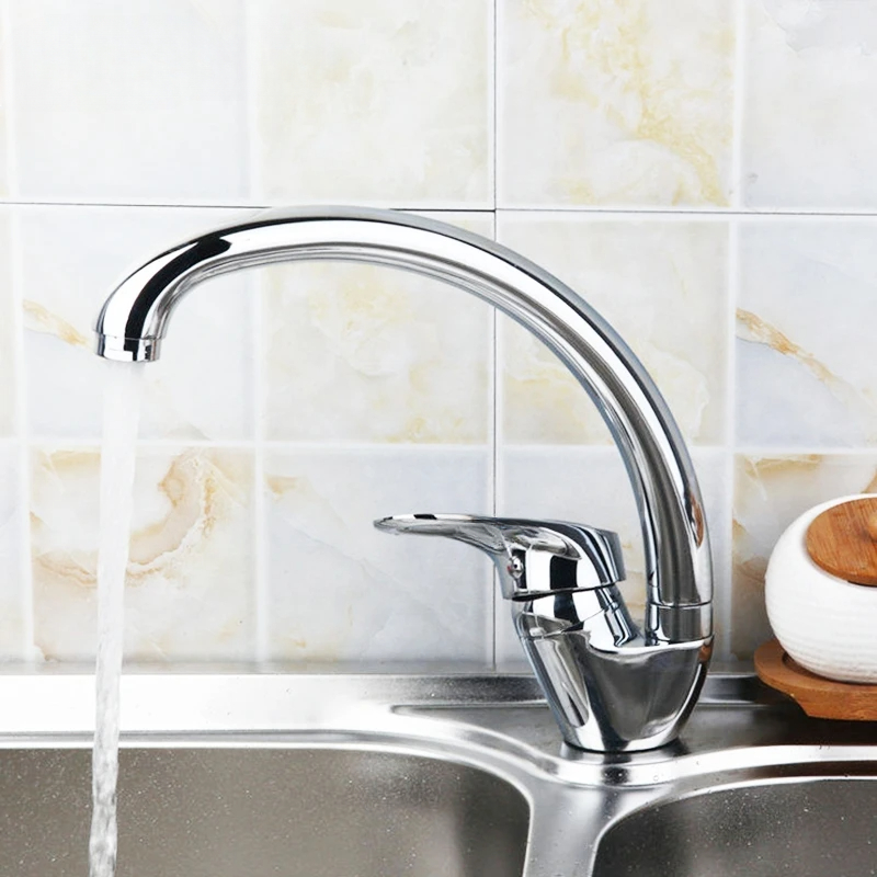 Basin Mixer Tap - Household Kitchen Faucet 360° Rotation Kitchen