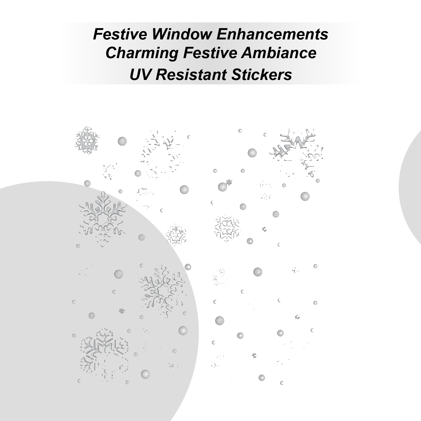 Home Bathroom Window - Holiday Window Clings Static Reusable Home