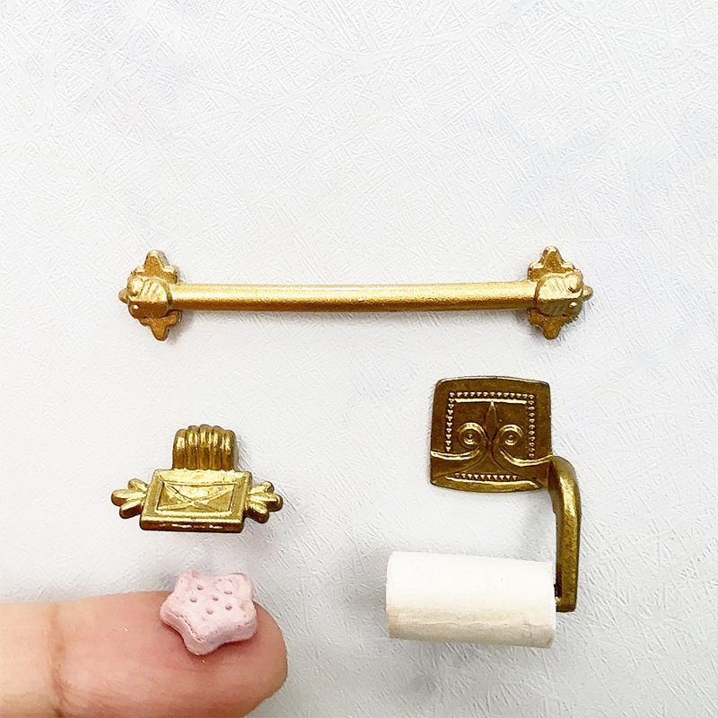Home Bathroom Paper Towels - ●1/12 Dollhouse Simulation Paper Towel Rack