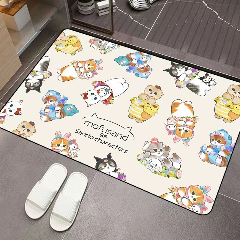 Non Slip Bath Mat - Mofusand Cartoon Diatom Mud Absorbent Floor