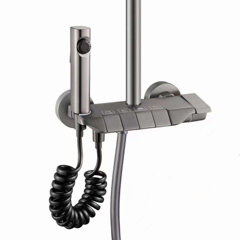 Shower Head Rain - Popular Brass 4-Function Piano Key Rain