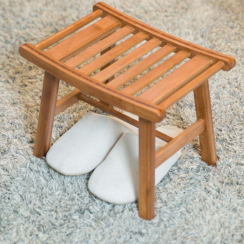Home Bathroom Sauna - 1PC Bamboo Shower Bench Non Slip