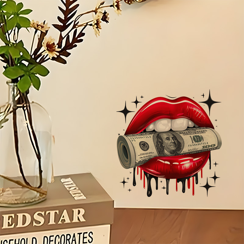 KT79# Wall Sticker Sexy Lips S - Home Bathroom Floor Tiles recension och pris