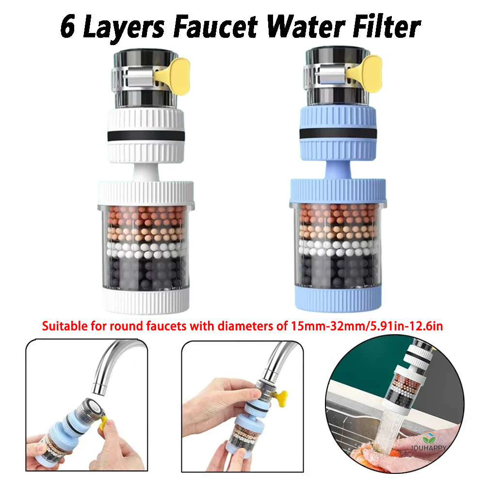 Universal Shower Faucet 6 Laye - Shower Head Rain recension och pris