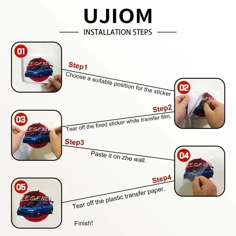 UJIOM Loona Wall Sticker Furry - Home Bathroom Floor Tiles recension och pris