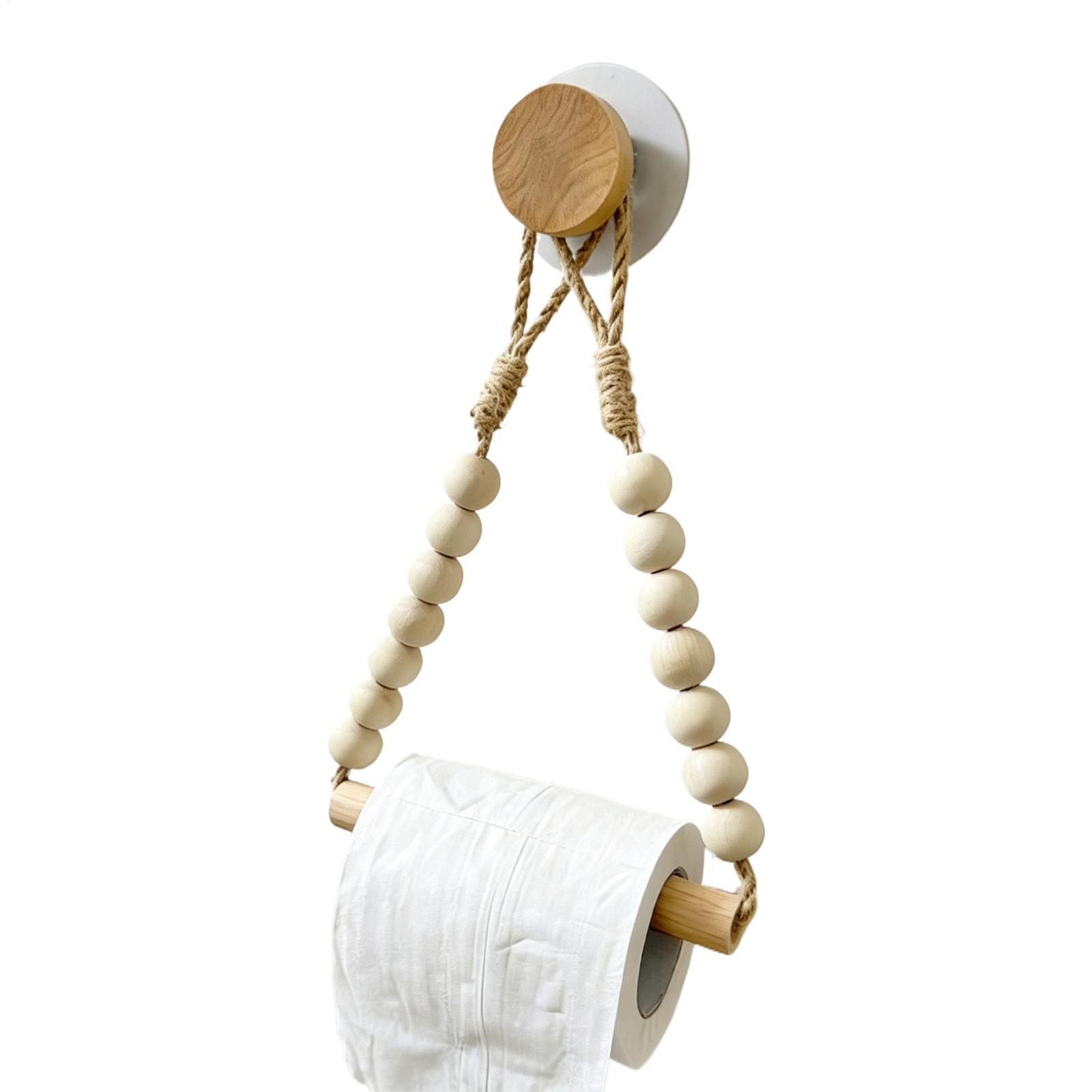 Toilet Paper Holder Wood Bead  - Home Bathroom Paper Towels recension och pris