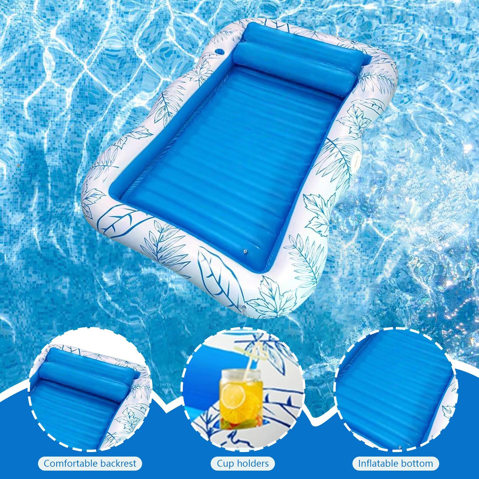 Inflatable Tanning Pool Blow u - Bathtub Pillow Inflatable recension och pris
