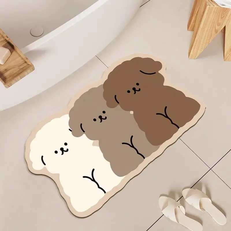 Cute Dog Shaped Bathroom Floor - Zara Home Bathroom Rug recension och pris