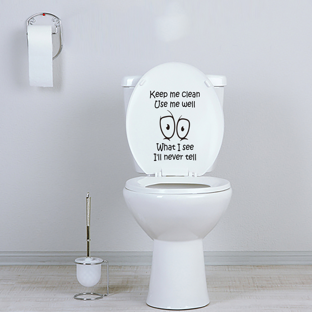 Funny Toilet Sticker Decal Kee - Home Bathroom Floor Tiles recension och pris
