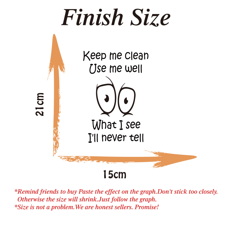Funny Toilet Sticker Decal Kee - Home Bathroom Floor Tiles recension och pris