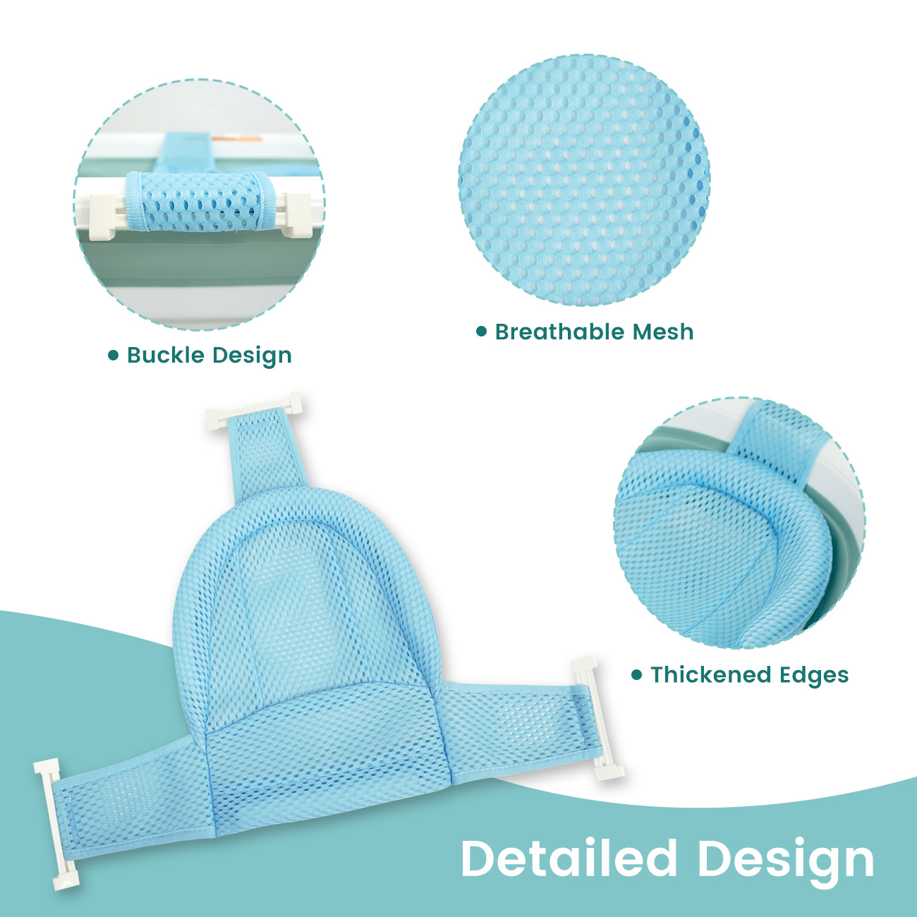 Baby Bath Support Mesh Pad New - Non Slip Bath Mat recension och pris