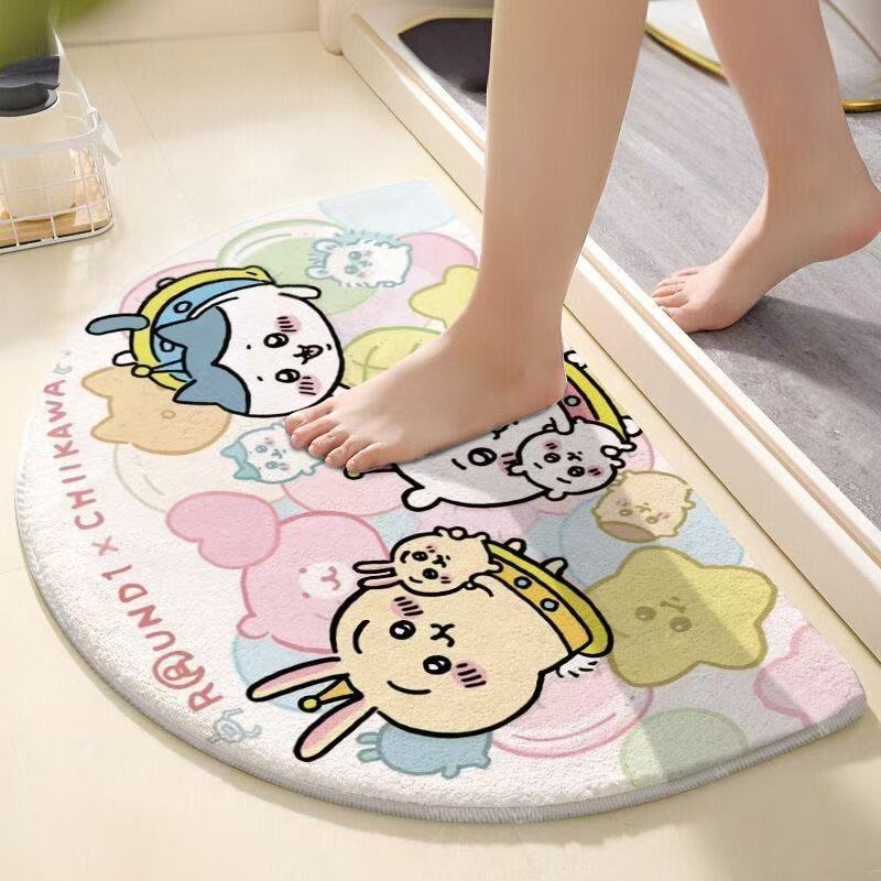 Chiikawa Semi Circle Bath Mat  - Non Slip Bath Mat recension och pris