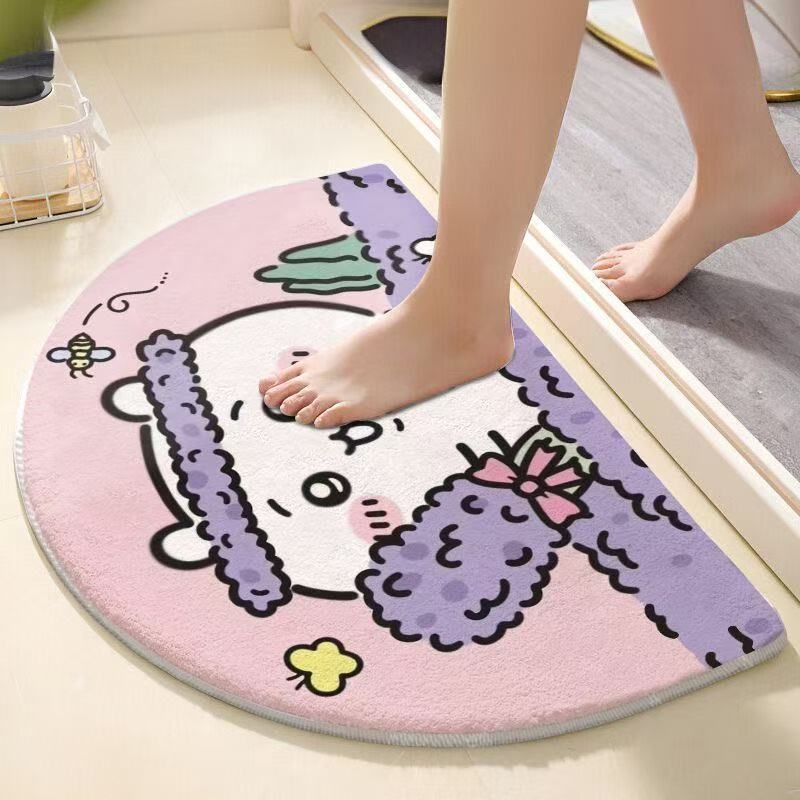 Chiikawa Semi Circle Bath Mat  - Non Slip Bath Mat recension och pris