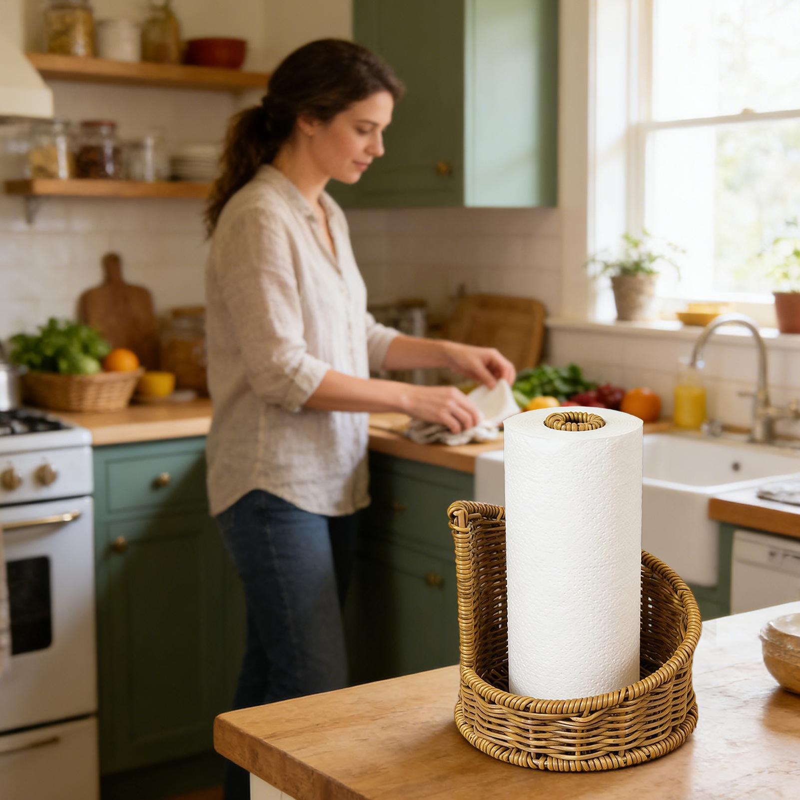 Farmhouse Toilet Paper Holder  - Home Bathroom Paper Towel Dispenser recension och pris