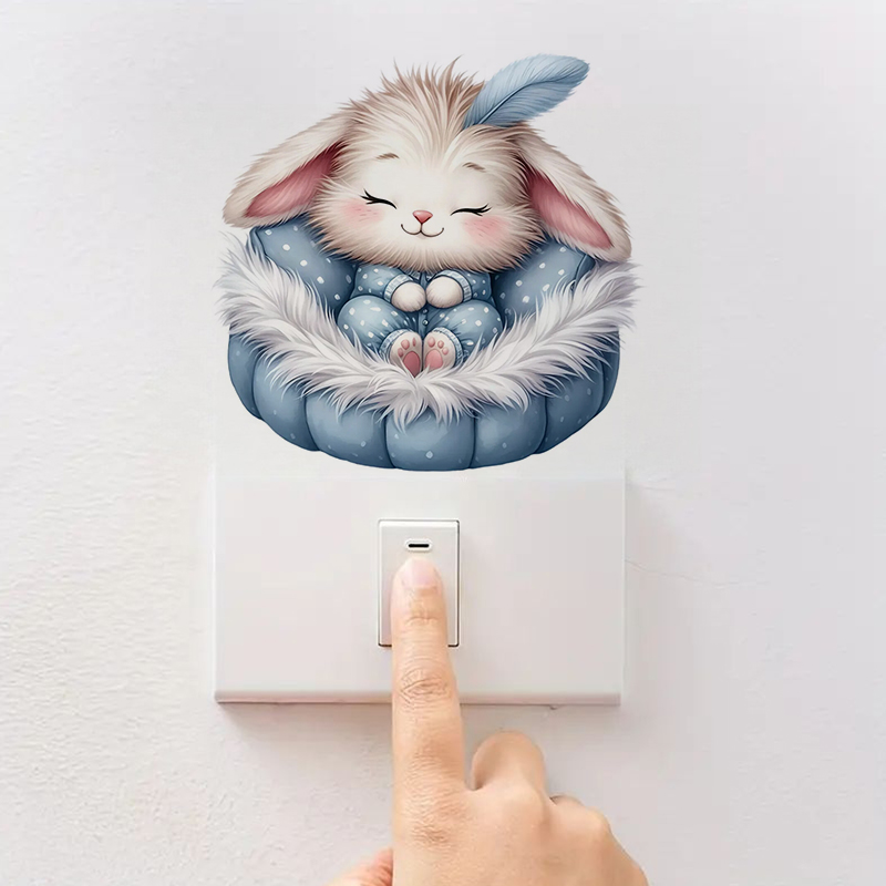 Cute Sleepy Bunny Sticker, Wat - Home Bathroom Window recension och pris