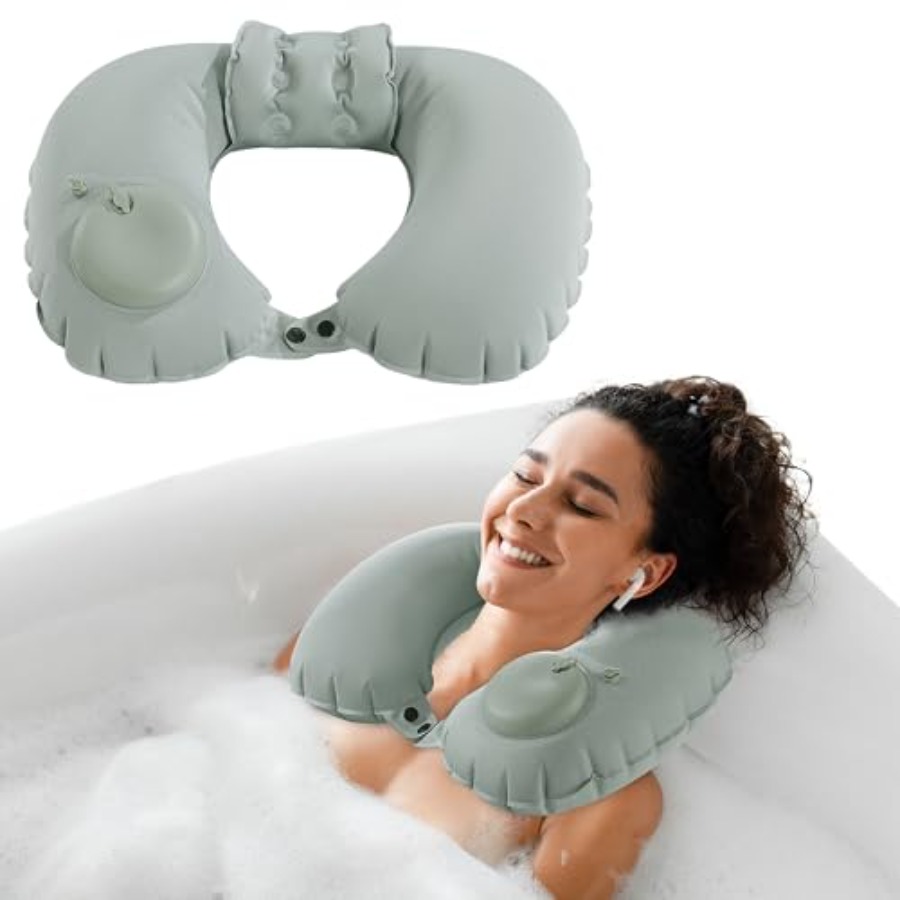 Inflatable Bath Neck Pillows f - Bathtub Pillow Inflatable recension och pris