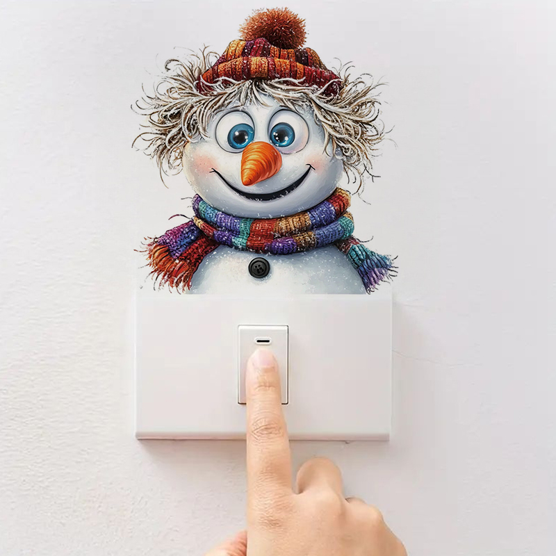 Funny Whimsical Snowman Sticke - Home Bathroom Floor Tiles recension och pris