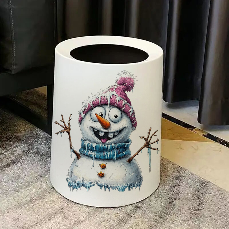 Funny Whimsical Snowman Sticke - Home Bathroom Floor Tiles recension och pris