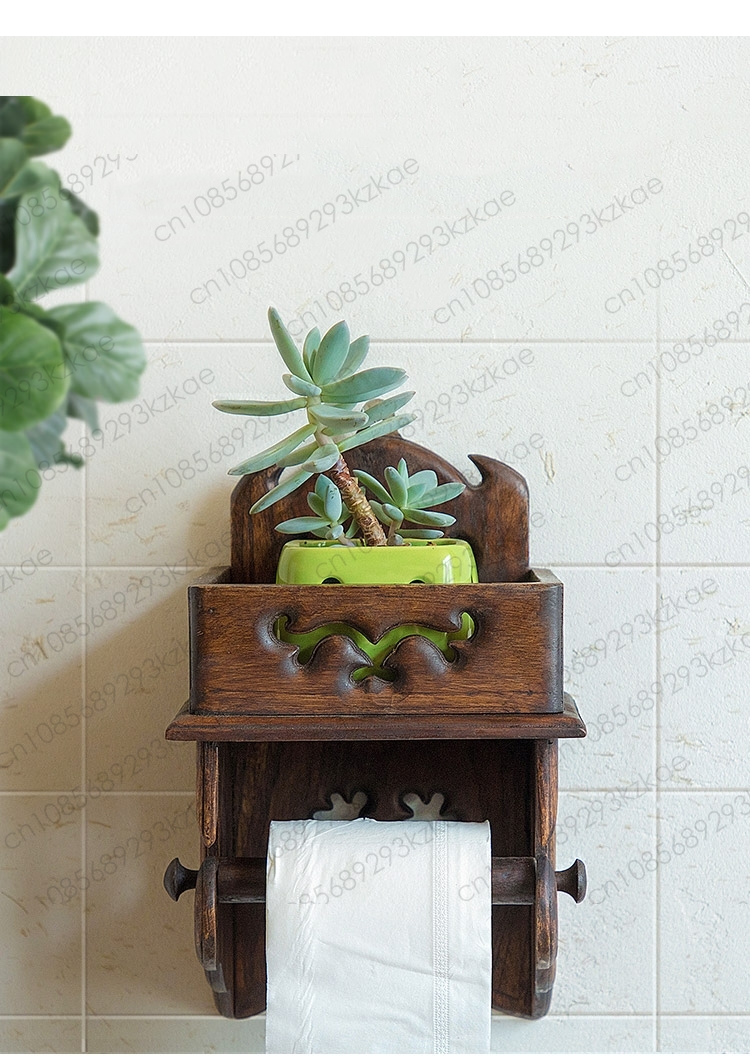 Wooden Paper Towel Holder Toil - Home Bathroom Paper Towels recension och pris
