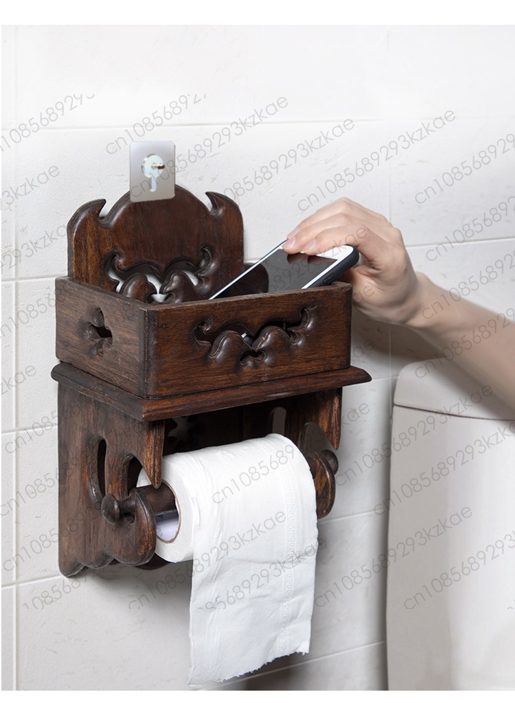 Wooden Paper Towel Holder Toil - Home Bathroom Paper Towels recension och pris