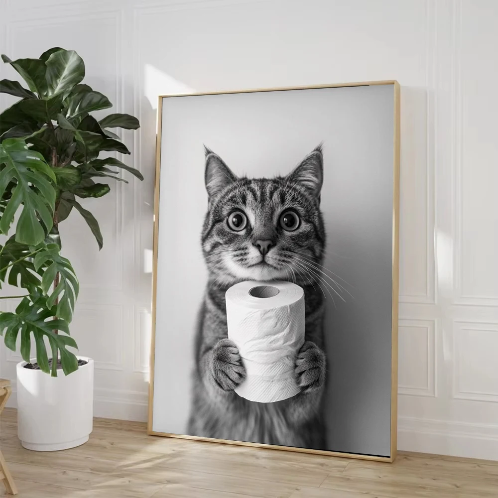 Highland Cow Otter Cat  Raccoo - Home Bathroom Pictures recension och pris