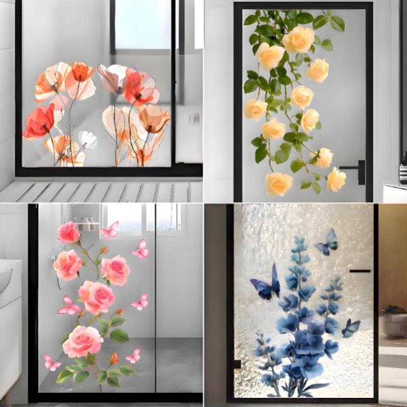 Removable Rose Glass Stickers  - Home Bathroom Window recension och pris