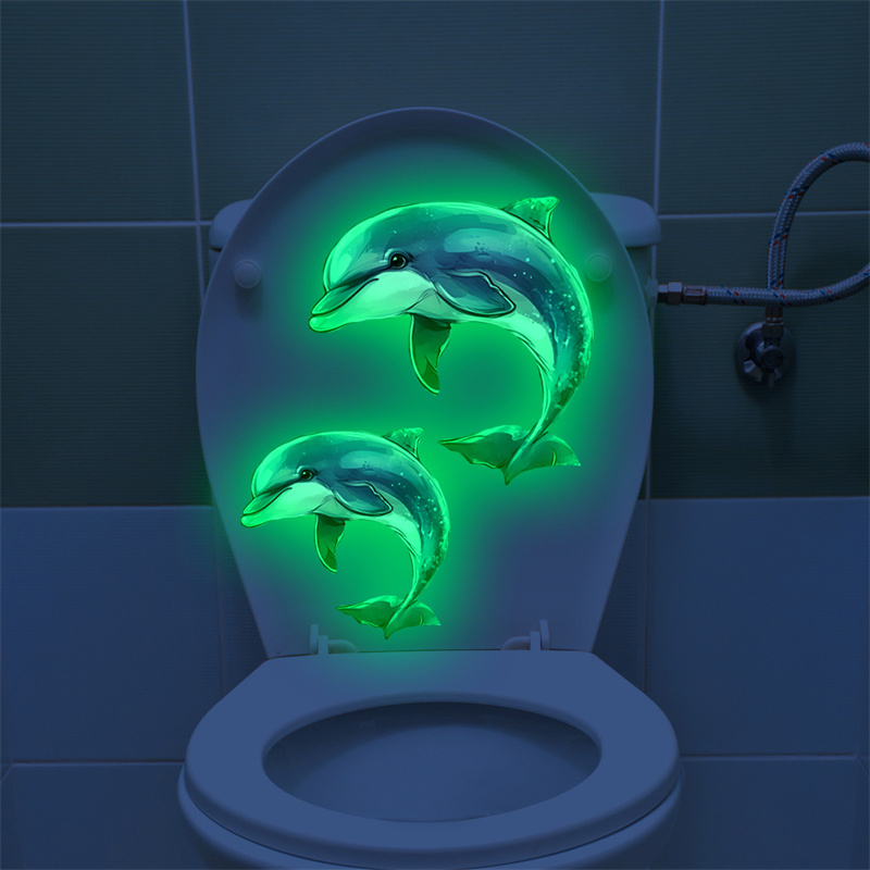 Glow-in-the-dark Dolphin Toile - Jet Home Bathroom recension och pris
