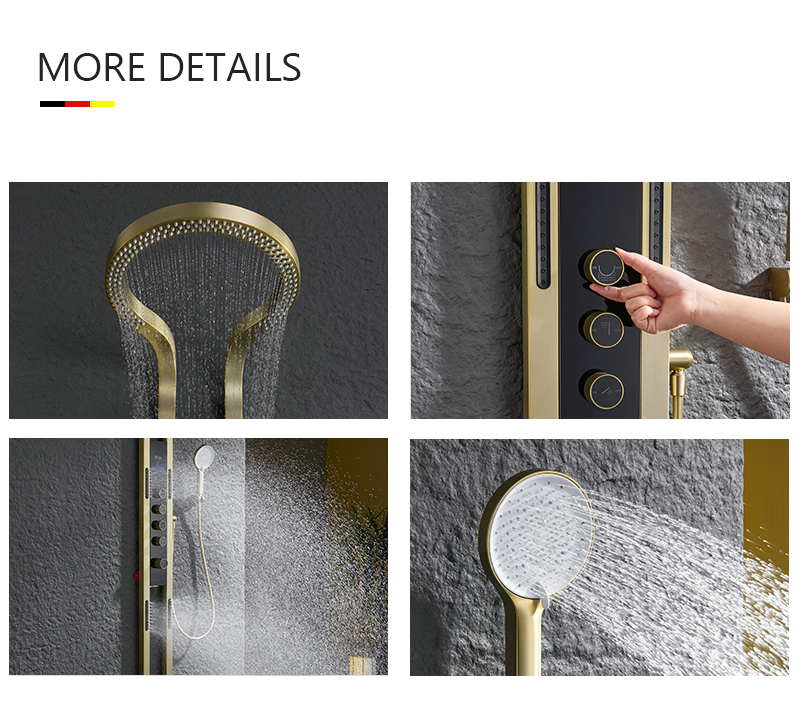 Brushed Gold Rain Shower Head  - Shower Head Rain recension och pris