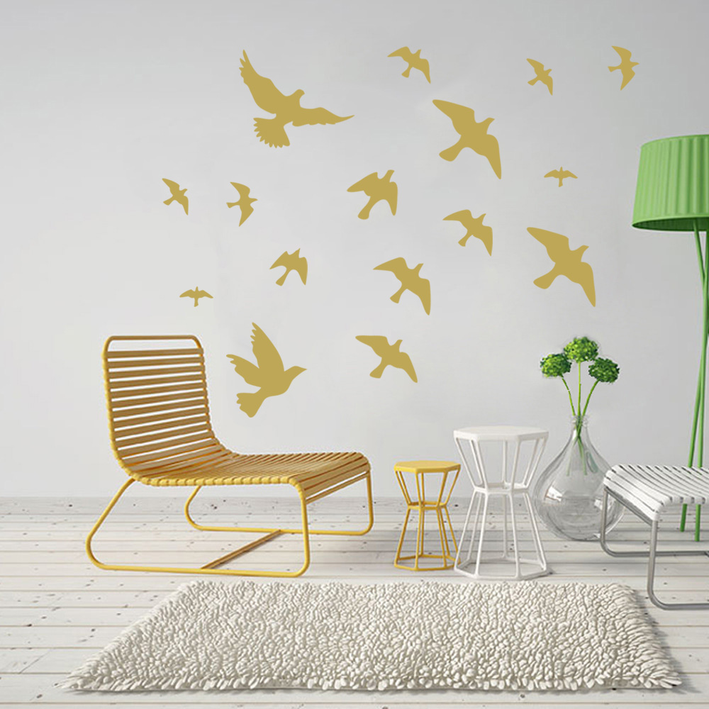 12Pcs/set Bird Wall Stickers H - Home Bathroom Floor Tiles recension och pris