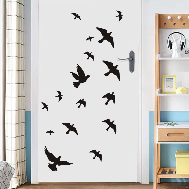 12Pcs/set Bird Wall Stickers H - Home Bathroom Floor Tiles recension och pris