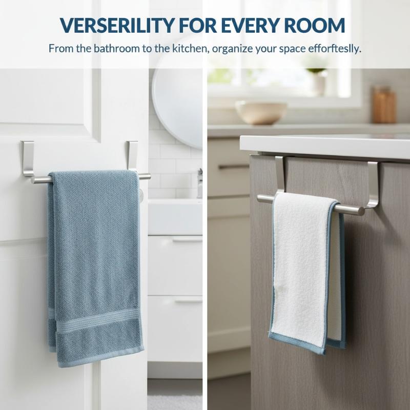 Towel Robe Rack Stainless Stee - Jet Home Bathroom recension och pris