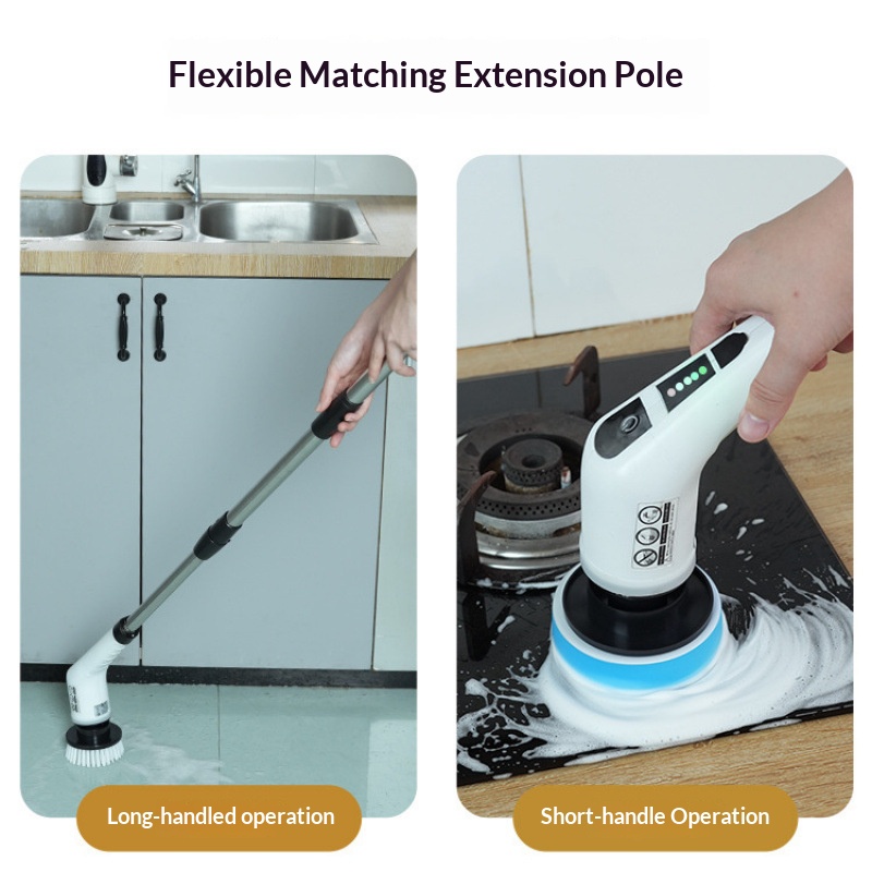 HOMEFISH Cordless Spin Scrubbe - Plunger Toilet recension och pris