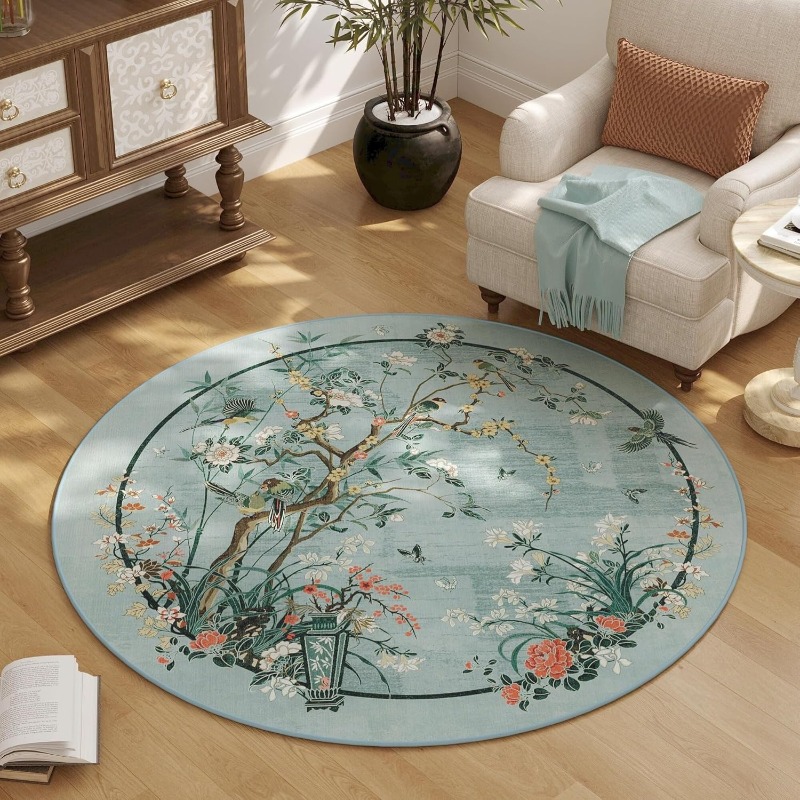 Chinese Floral Bird Pattern Ro - Zara Home Bathroom Rug recension och pris