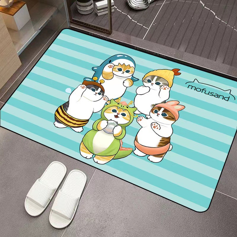 Mofusand Cartoon Diatom Mud Ab - Non Slip Bath Mat recension och pris