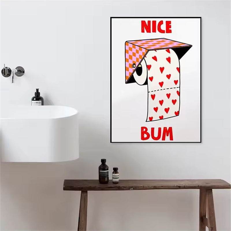 Humorous Slogan Nice Bum Carto - Home Bathroom Pictures recension och pris