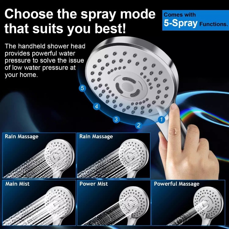 Stainless Steel Rain Shower He - Shower Head Rain recension och pris
