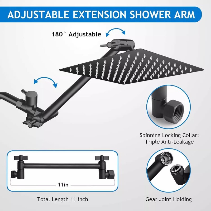 Stainless Steel Rain Shower He - Shower Head Rain recension och pris