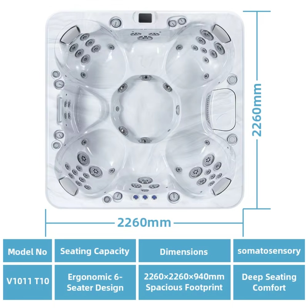 Freestanding Whirlpool Massage - Jet Home Bathroom recension och pris