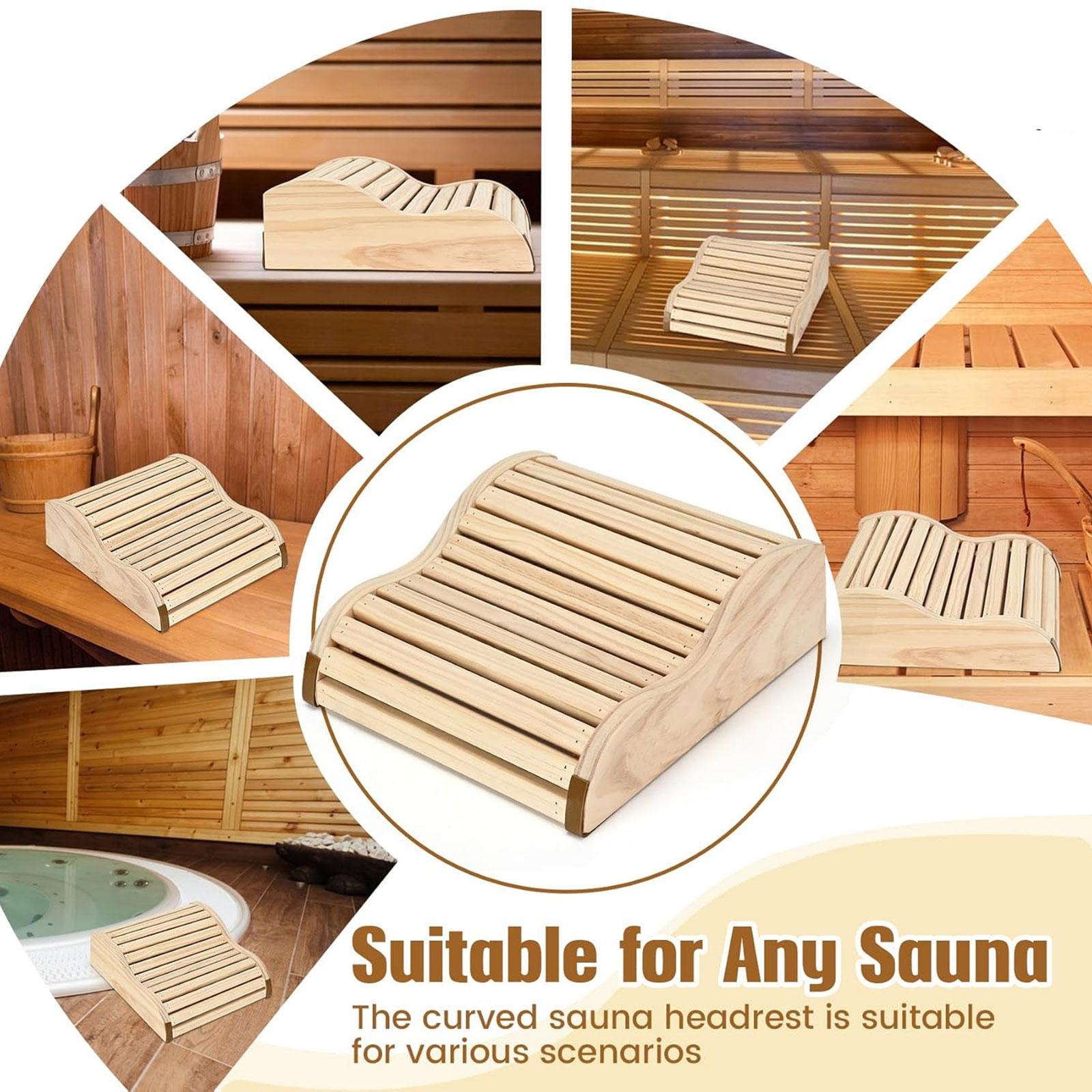 Sauna Headrest Ergonomic Suppl - Home Bathroom Sauna recension och pris