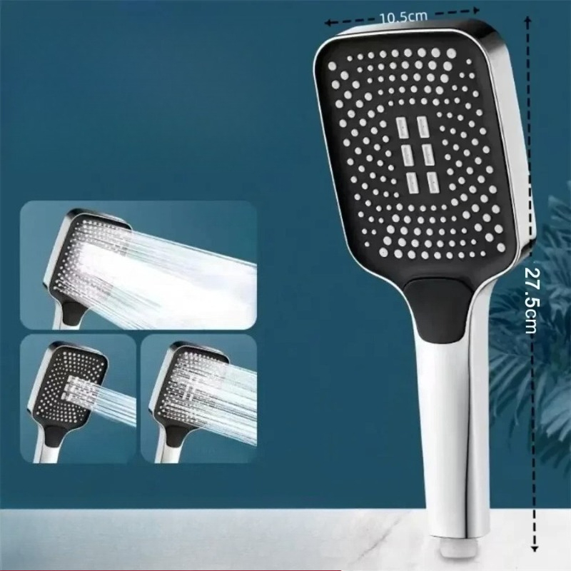 Adjustable 3-Mode High Pressur - Shower Head Rain recension och pris