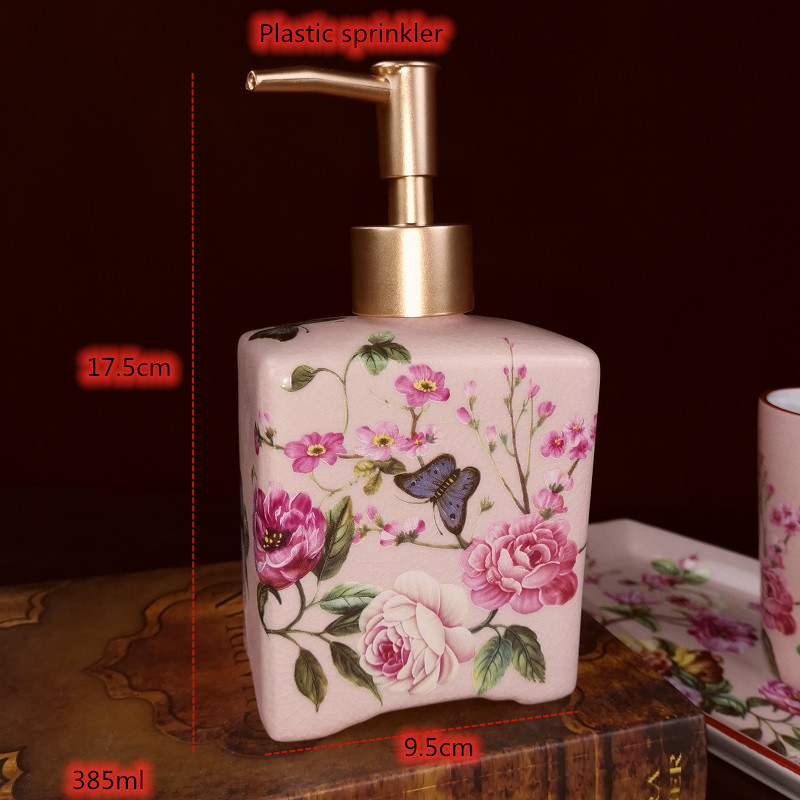 Pink Rose Pattern Bathroom Acc - Zara Home Bathroom recension och pris