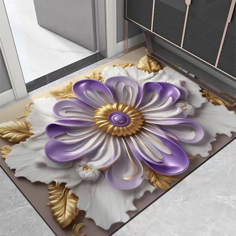 VIKAMA Light Luxury Lotus Bath - Zara Home Bathroom Rug recension och pris